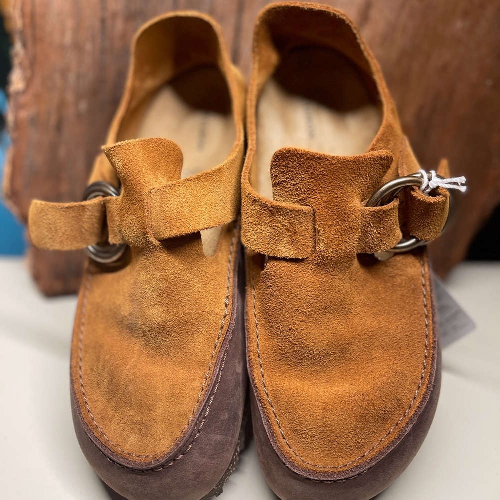 Filson & Birkenstock London Methow Moccasin Mink Ladies 8 Men 6, EU39